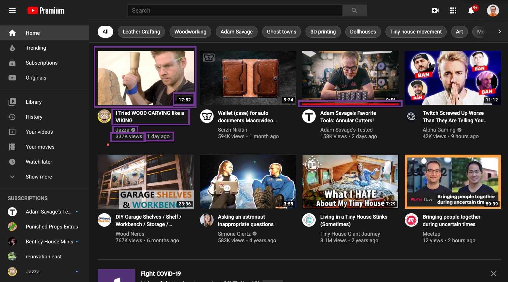 Annotated example of UX2 zone
